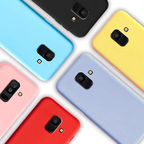 Ultra Slim Silicone Case For Samsung Galaxy A6 Plus 2018 Coque Cute Candy Soft TPU Cover for Samsung Galaxy A6 2018 Case Housing