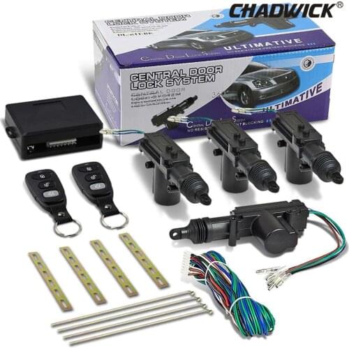 Universal Car Door Lock Keyless Entry System Remote Central Control Locking Kit with Trunk Release Button 8113j Quality CHADWICK