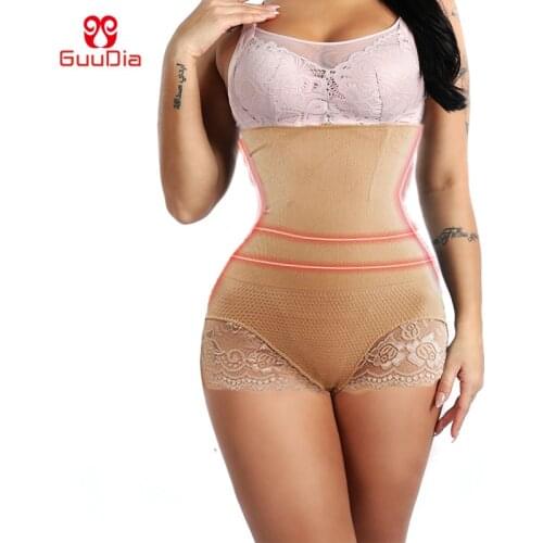 GUUDIA Control Panties High Waist Women Butt Lifter Shapewear Hi-Waist Double Tummy Control Panty Waist Trainer Body Shaper Slim