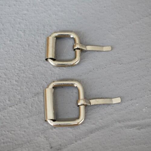 100 Pcs 15mm/20mm DIY Metal Heavy Duty Thickness Shoulder Leather Bag Strap Belt Web Rectangle Adjust Tri-glide Pin Buckle