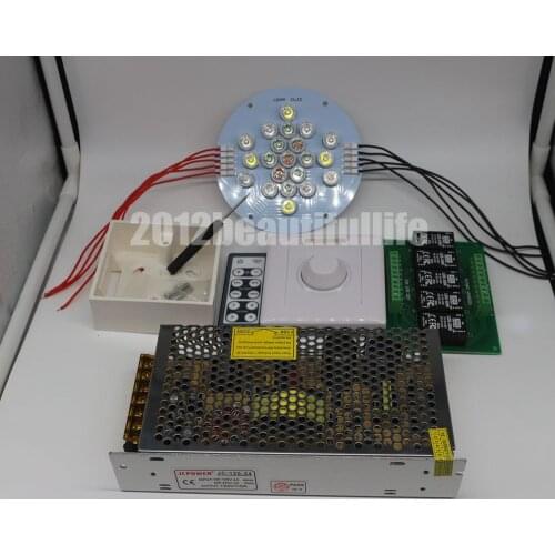 122mm 21leds 5 channels Led lamp +ldd-350h 5up driver+dimmer controller diy kits