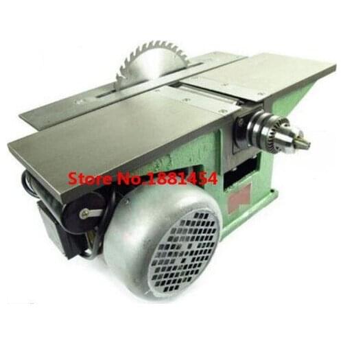 2019 Bench Multifunctional Woodworking machine for Planing/ Sawing/ Drilling 220V