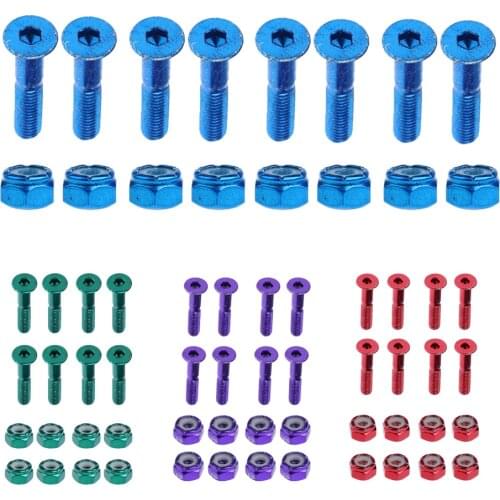8 Spare Parts for Skateboard Trucks Hardware Longboard Screws Screws