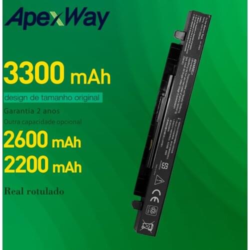 Apexway x550l Battery A41-X550 A41-X550A For ASUS X550L X450 X450C R409CC X552E K5 X550V X550VB X550VC A450 A550 F450 K450 K550