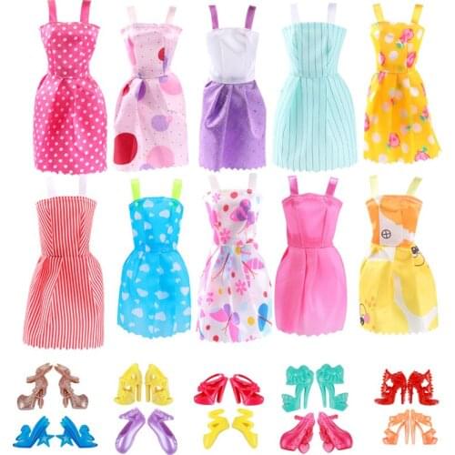 BJD Princess Doll Accessories Clothes Shoes Dress Up Accessories Play House Toy Girl Birthday Gift Suitable for 30cm Barbie Set