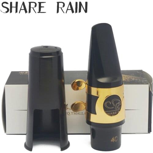 SHARE RAIN Alto Tenor Saxophone Plastic mouthpiece alto Saxophone ligature alto Saxophone cap alto Saxophone mouthpiece set