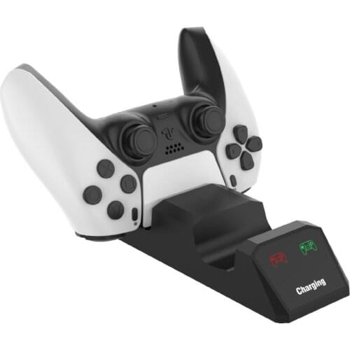For Playstation 5 PS5 Game Controller Gamepad Dual Port Charging Dock Stand Station Charger Base Cradle Holder PS 5 Power Supply