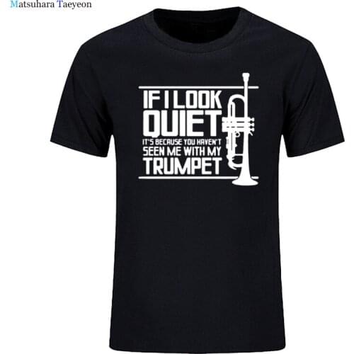 TRUMPET MUSIC Birthday Funny Graphic T Shirts Fashion New Musician Cotton Short Sleeve Mens T Shirts O-Neck Harajuku T-shirt