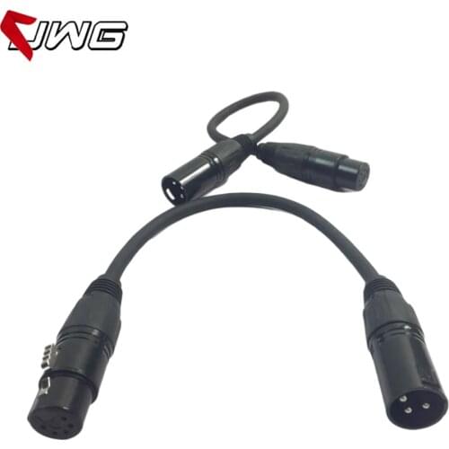 3-Pin In 5-Pin Out Transfer Signal Connection DMX Cable For Stage Light Stage Light Accessories