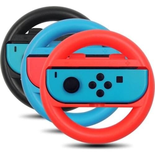 2Pcs Left&Right Game Steering Wheel Controller Handle Holder Grip For Nintendo Switch Joy-Con Controller Gamepad Hand Grip