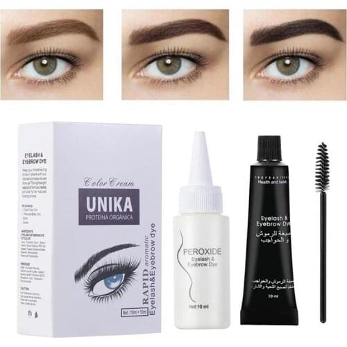 1 Set Eyebrow Dyeing Cream Long Lasting Waterproof Eyebrow Tint Eyelash Mascara Enhancer Cosmetic Makeup