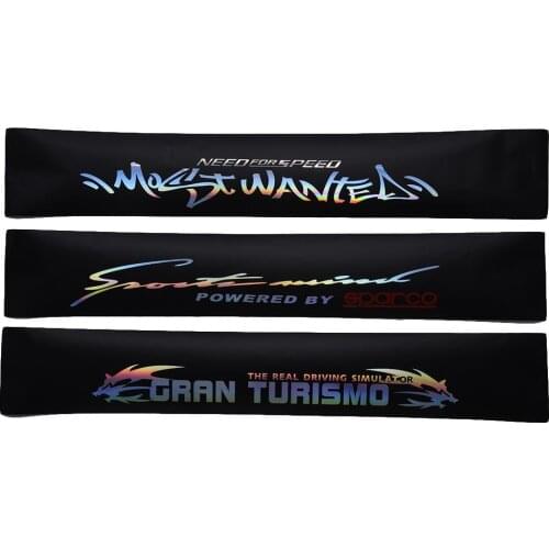 Laser Reflective Letters PVC Windshield Banner Strip Racing Stripe Sticker Front Rear Window Car Sun Visor Decorative Stickers