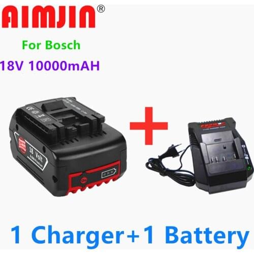2021 NEW Original18V 10000mah Rechargeable Lithium Ion Battery for 18V Bosch Electric Tool Backup Battery +Charger