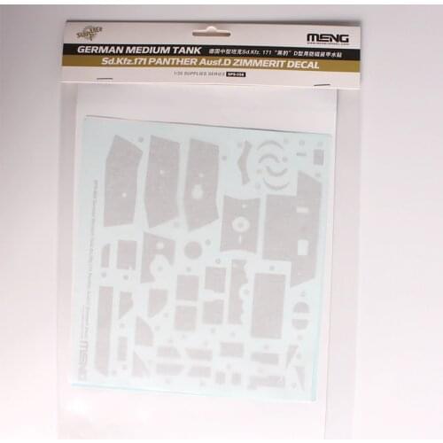 Meng Model SPS-058 1/35 Sd.Kfz.171 Panther Ausf.D Zimmerit Decal