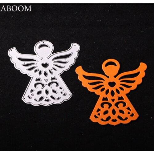ABOOM 1PC Metal Steel Angel Cutting Dies Stencil For DIY Scrapbooking Album Paper Card Photo Decorative Craft Die Cut Mold