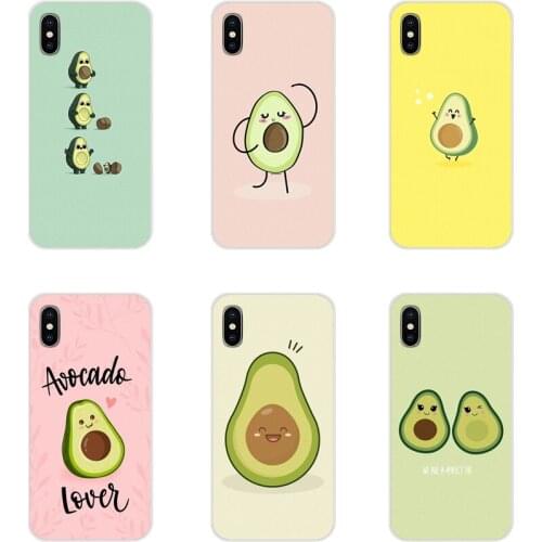 Cute cartoon avocado For Xiaomi Redmi Note 3 4 5 6 7 8 Pro Mi Max Mix 2 3 2S Pocophone F1 Accessories Phone Shell Covers