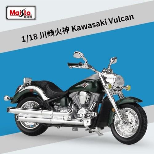 Maisto 1:18 KAWASAKI VULCAN Model Car Simulation Alloy Motorcycle Metal Toy Car Childrens Toy Gift Collection