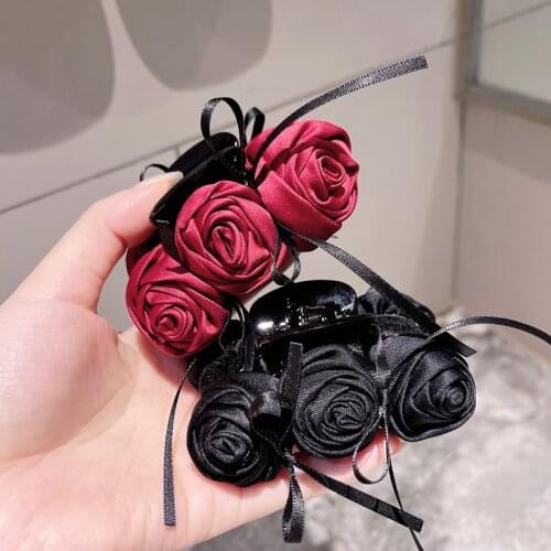 Fashion Girl pearls flowers Hair Claws Beam Hairpin Women Hair Accessories Beauty Hair Crab Clamp Headwear Hair Clip