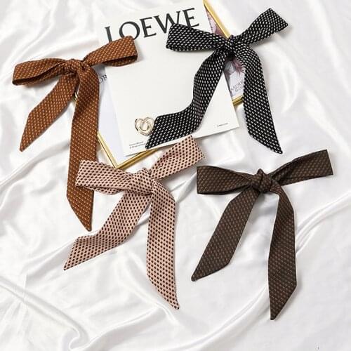 MoriBty New Skinny Women Silk Scarf Neckerchief Spring-Summer Chiffon Bufandas Neck Ties Foulard Femme Luxury Print Hair Ribbon