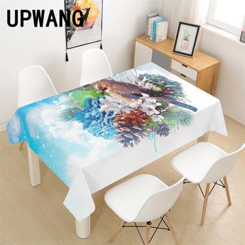 Bird Animal Tablecloth 3D Printed Table Cover Rectangular Tablecloth Wedding Birthday Party Kitchen Home Decor