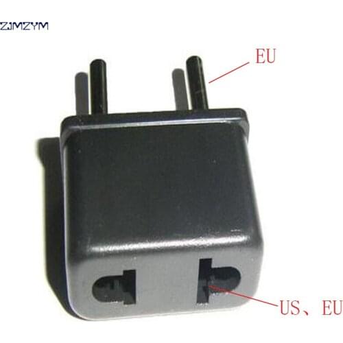 New Real Travel Converter Adapter Us To Eu Changeover Plug Conversion 2 Pin Ac Power Adaptor Connector