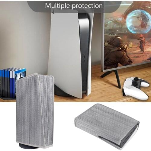 For PS5 Console Dust Cover Sleeve with Cable Port Precision Cut