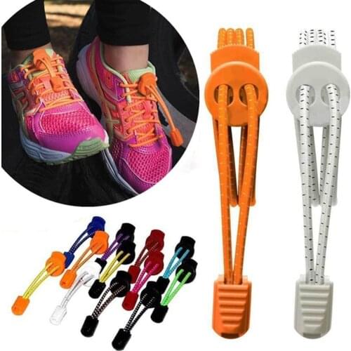 Stretching Lock lace Elastic Shoelaces Easy Lock Laces No Tie Triathlon Running Jogging Reflective Shoe Lace