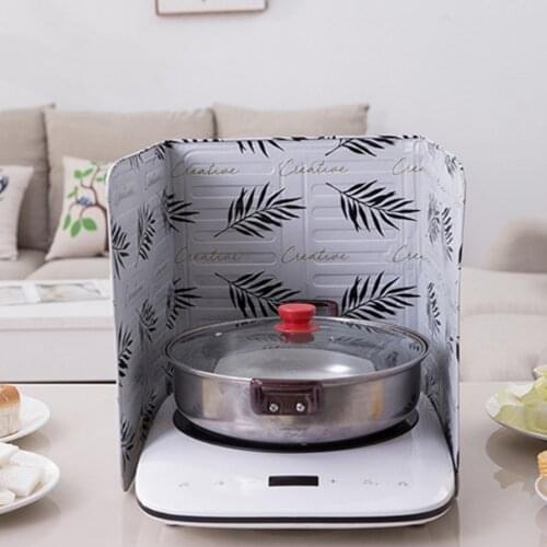 Wall Oil Splash Proof Baffle Frying Pan Oil Divider Protection Screen Anti Splatter Shield Guard Aluminium Foil Plate