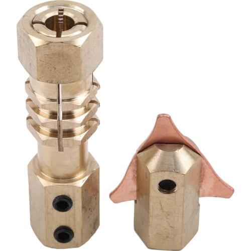 Welding Gun Lock Head Copper Tighten Head Of Dent Pulling Machine Spot Welding Torch For Car Sheet Metal Repair Dent Puller