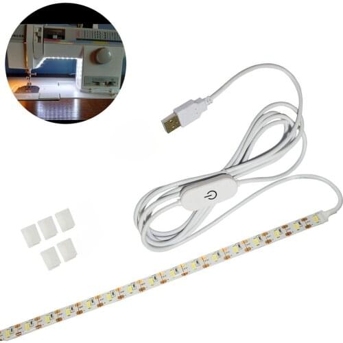 30cm 50cm LED Sewing Machine Strip Light Flexible Light Bar IP65 Waterproof Industrial Machine Working Lamp With Touch Switch