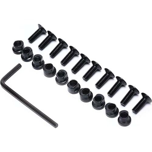 Tactical 10 Pack Steel Keymod Screw T-nut Set Replacement Set For Railed Parts Fit Keymod Rail Sections for Hunting