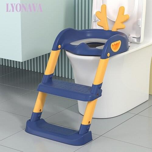 Baby Potty Training Seat Childrens Potty Baby Toilet Seat With Adjustable Ladder Infant Toilet Training Folding Seat
