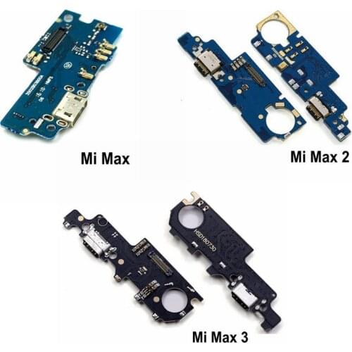 USB Charging Port Dock Plug Jack Connector Charge Board With Microphone Flex Cable For Xiaomi Mi Max 2 Max2 / Max 3 Max3