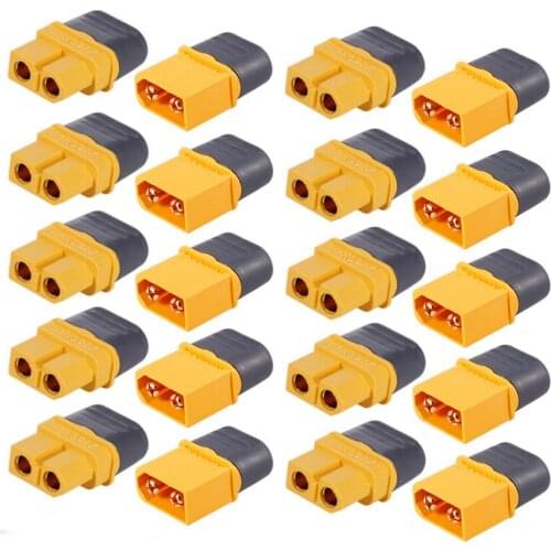 10 Pairs Original AMASS XT60 Plug Connector Male Female Set for FPV Racing Quadcopter Multirotor Airplane