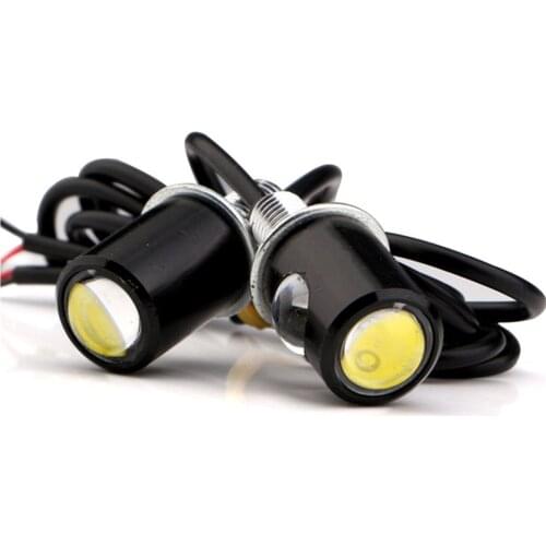 White Red Blue Amber DC 12V Eagle Eye Led Daytime Running Lights Backup Auto Motor Parking Signal Lamp Waterproof Day Light 10pc