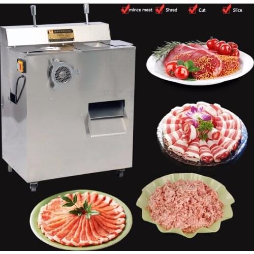1500W Electric Meat Grinder Stainless Steel Saussage Maker Multipurpose Kitchen Slicer Commercial Stuff Mincer QRLS-400