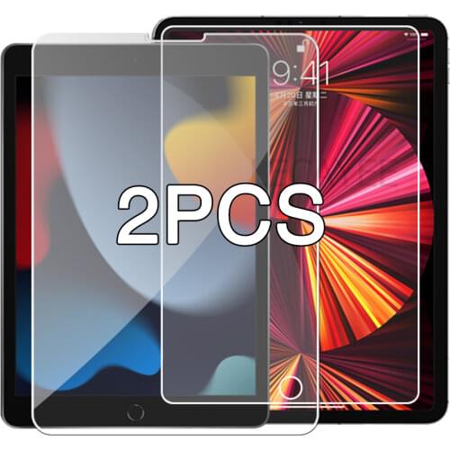 Tempered Glass For iPad 2020 2019 2018 2021 New iPad Pro 11 9.7 10.5 10.2 Screen Protector iPad Air 4 5 6 7 8 Glass iPad Mini