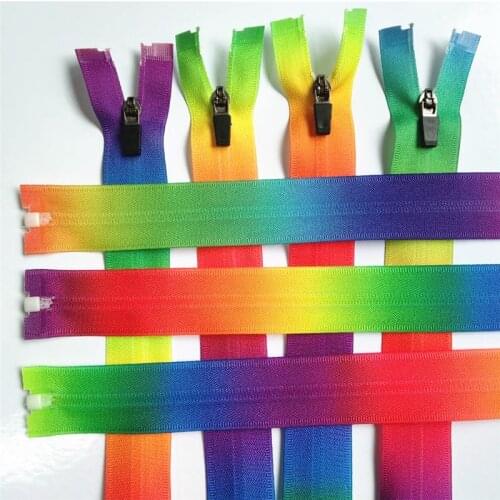 40 cm (16 inches) 10pcs 3# color nylon opening zippers, suitable for clothing and household textiles