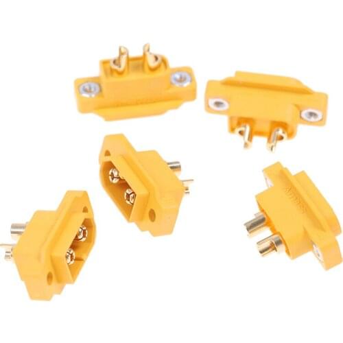 5pcs AMASS XT60E-M Mountable XT60 Male Plug for RC Drone FPV Racing Fixed Board