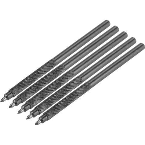 5Pcs Pocket Alloy Scriber Scribe Pen With Carbide Tip For Ceramic/Metal/Glass Plate Mold Marking Tool Steel Marking Needle