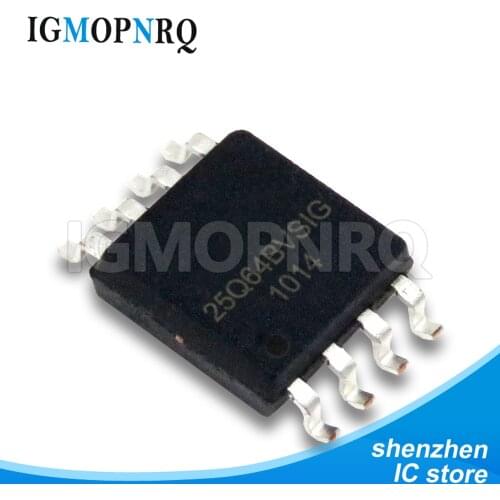 5pcs/lot W25Q64FVSSIG W25Q64FVSIG 25Q64FVSIG 25Q64, 64M-BIT FLASH 8M X 8 SPI SOP8 BUS SERIAL new