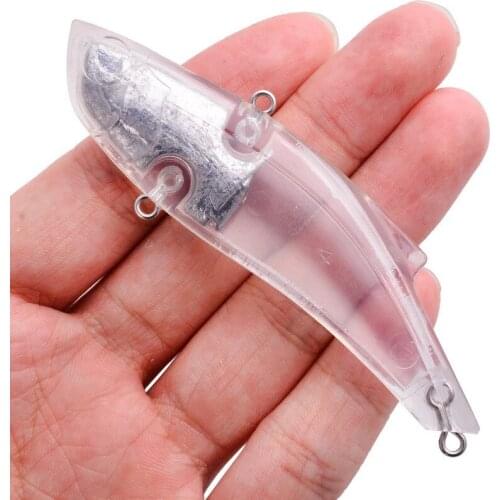 50pcs 9CM 25g blank nude baits VIB crankbait Minnow bait Unpainted Lure Bodies Fishing bait