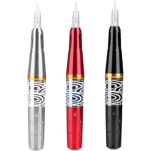 50000rpm Three Gears Screw Interface Rotary Tattoo Machine Eyebrow Lip Tattoos Gun Permanent Makeup Microblading Pen Set US Plug