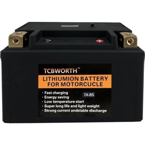 7A-BS 4Ah CCA 260A 12A-BS 8Ah CCA 450A 12V Motorcycle TCBWORTH LiFePO4 Energy Starter Lithium Battery LFP BMS Replace YTX7A-BS
