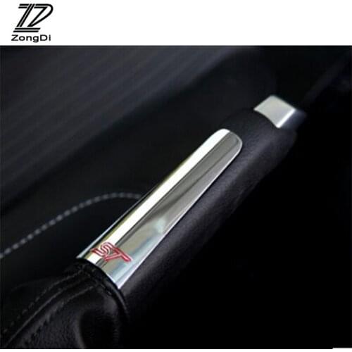 Abs Chrome Trim Handbrake Handle Cover Stickers for Ford Focus 2 Focus 3 Accessories 2009 2010 2011 2012 2013 2014 2015 2016