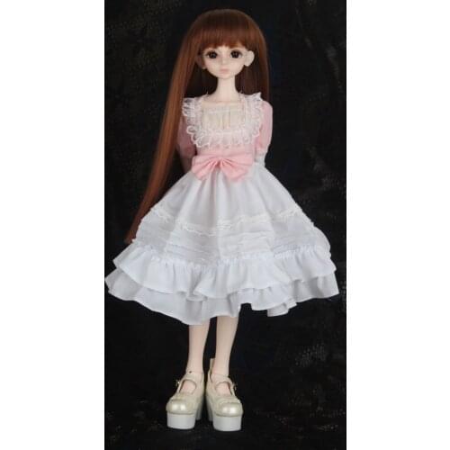 Doll accessories bjd clothes 1/4 1/6 Bjd doll sd doll girl female fashion beautiful pink skirt dress bjd accessories dress