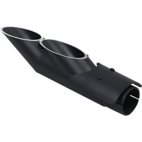 Aluminum 51mm Double Slip-On Exhaust Muffler Pipe Silencer For Yamaha YZF R6