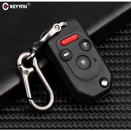 KEYYOU Remote 2/3/4 Button Flip Folding Car Key Shell Case For Honda Accord Civic CRV Pilot 2007 2008 2009 2010 2011 2012 2013