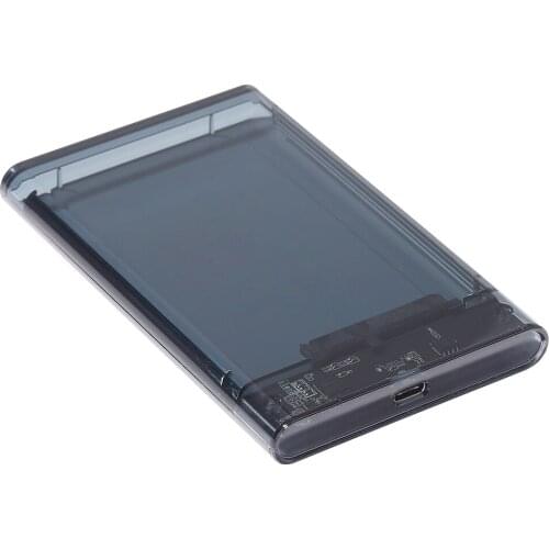 HDD Case USB 3.1 Type-C Mobile Hard Drive Disk Box 8TB Transparent 2.5 inch SATA HDD SSD External Enclosure Case for PC