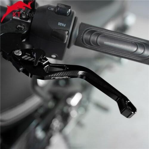 For Honda Rebel500 Rebel 500 Rebel 300 2017-2020 Motorcycle Accessories CNC Adjustable 3D Rhombus Motorcycle Brake Clutch Levers